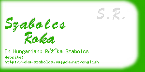 szabolcs roka business card